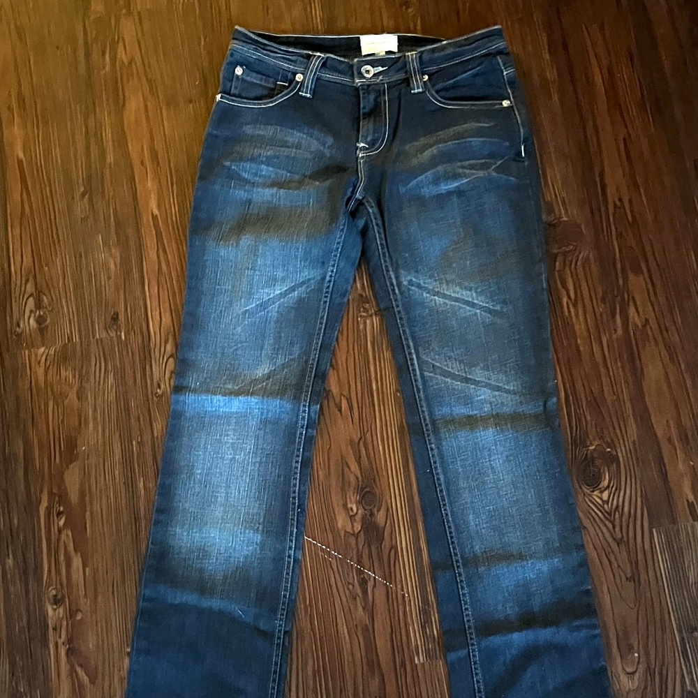 Paperdenim&cloth Dark Blue Straight Leg Jeans size 8